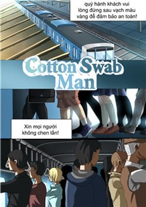 Cotton swab man